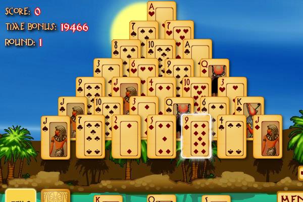 Pyramid Solitaire 2 Card Puzzle Game With Aces Kings Queens,2nd Anniversary Gift Cotton