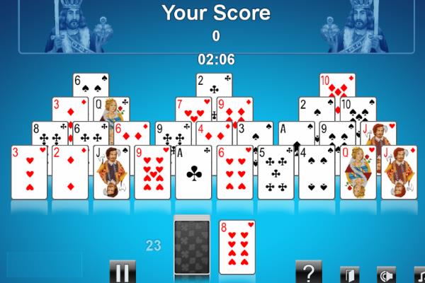 pyramid solitaire classic free card games